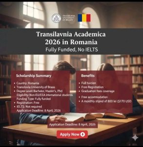 Transilvania Academica Scholarship (TAS) 2026